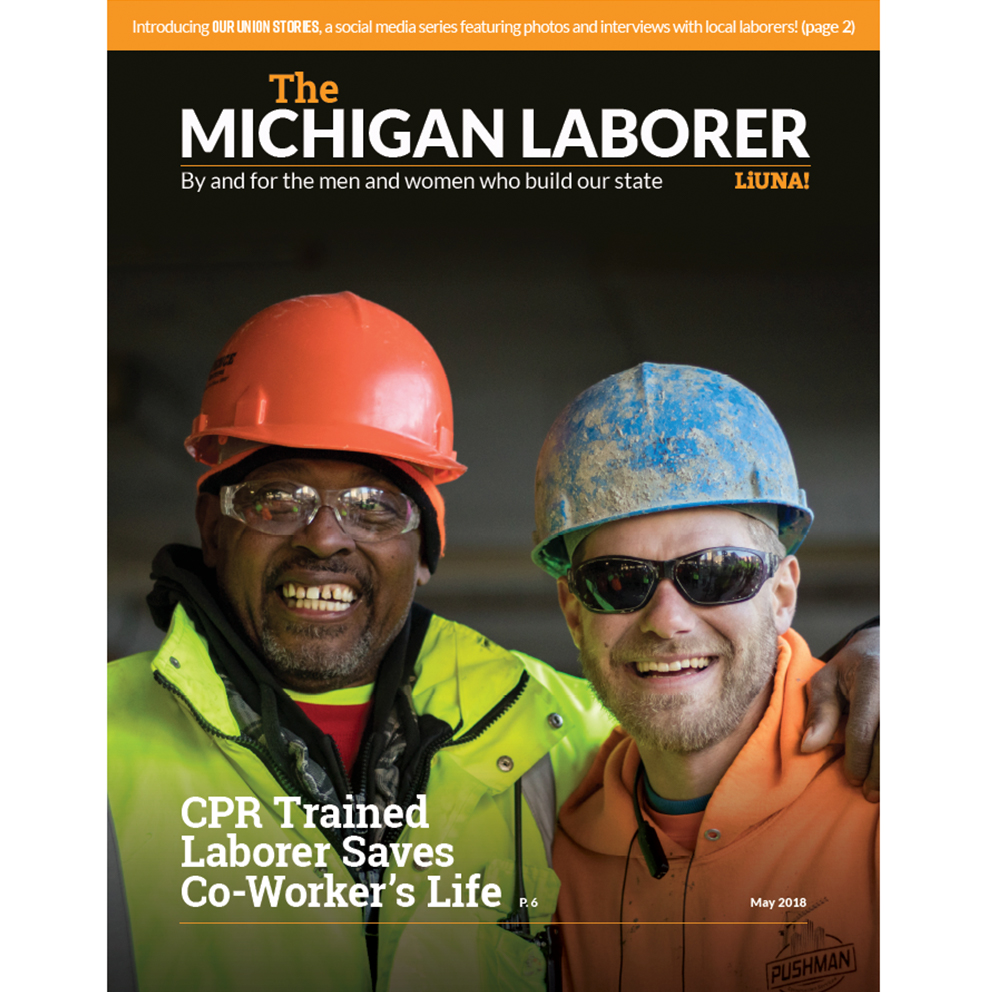 The Michigan Laborer magazine front cover